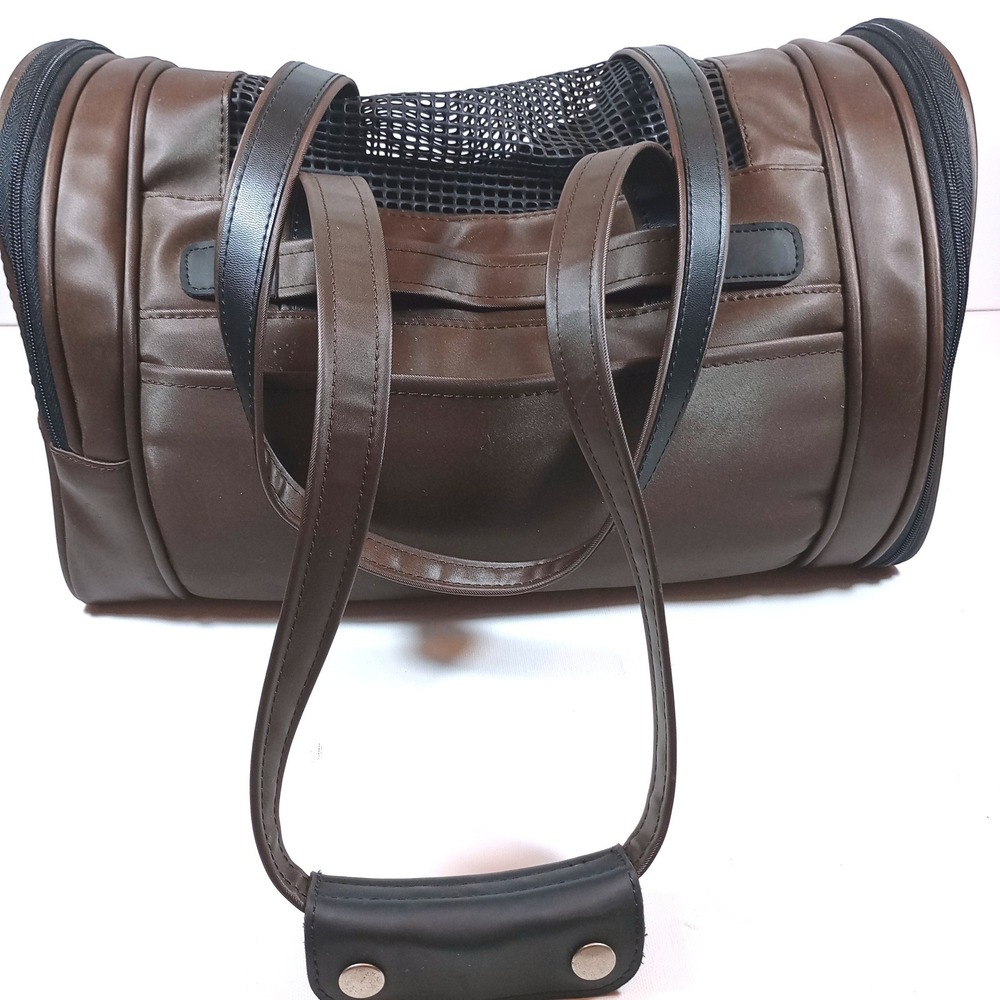 Samsonite Pet Carrier Small Brown Good Travel Mesh Duffel Bag Dog Cat Portable